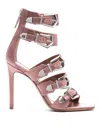 Paris Texas Satin Ursula Sandals With Buckles Heel 10 Cm
