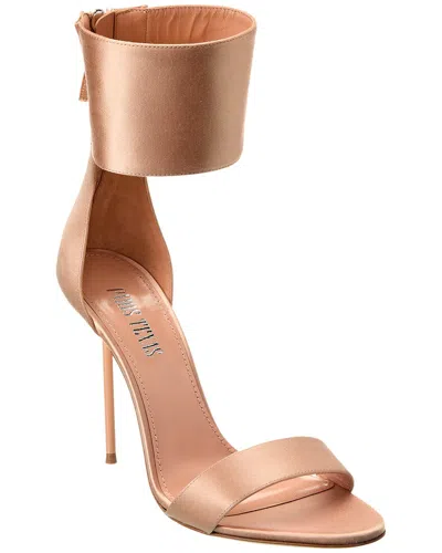 Paris Texas Vanessa Satin Sandal In Beige