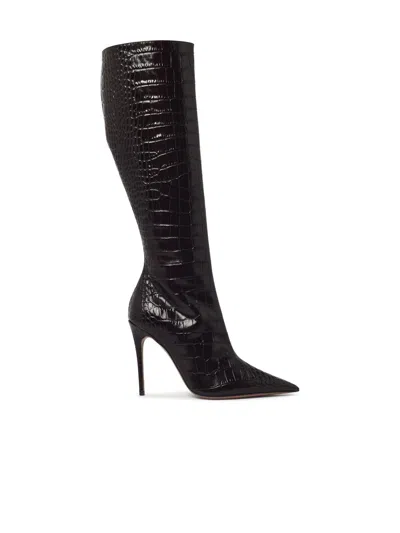 Paris Texas Vera 105' Ebony Lear Boots In Black
