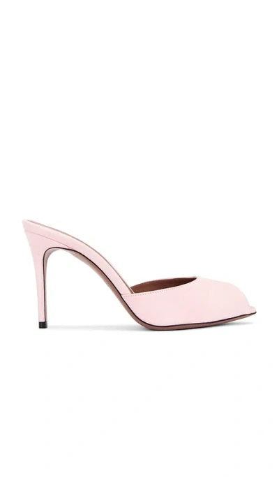 Paris Texas Vera Open Toe Mule Heel 85 In Pink