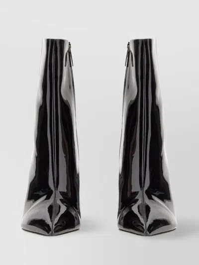 Paris Texas Wanda Shiny Leather Wedge Heel Boot
