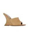 Paris Texas Nina Suede Open-toe Slingback Mules In Nude