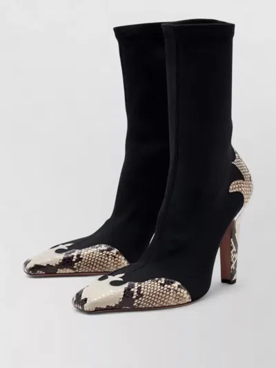 Paris Texas Western Ankle Boot High Heel Snakeskin