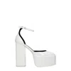 Paris Texas White Leather Sandal