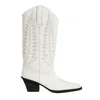 Paris Texas White Leather Boot In White