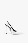 Paris Texas 100mm Lidia Slingback Pumps In White