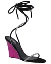 Paris Texas Willow Leather Sandal In Black
