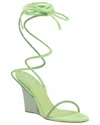 Paris Texas Willow Leather Sandal In Green