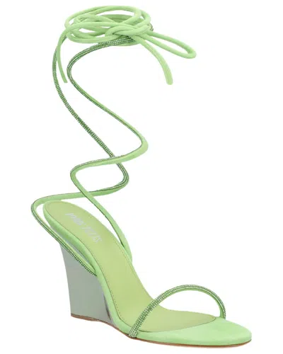 Paris Texas Willow Leather Sandal In Green