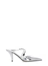 Paris Texas 85mm Laila Mules In Silver