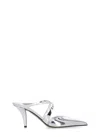 Paris Texas 85mm Laila Mules In Silver