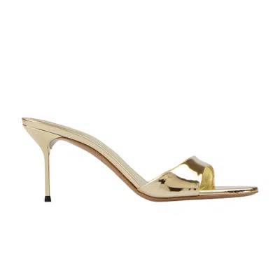 Pre-owned Paris Texas Wmns Lidia Mule 'gold' | Women's Size 7