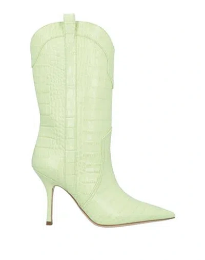 Paris Texas Woman Ankle Boots Acid Green Size 10 Leather