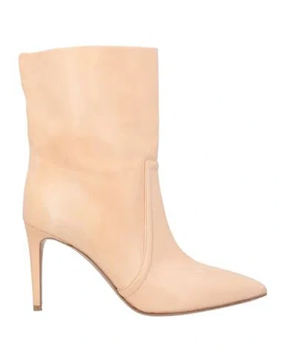 Paris Texas Woman Ankle Boots Beige Size 6 Leather