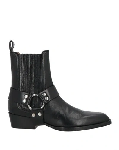 Paris Texas Woman Ankle Boots Black Size 8 Calfskin