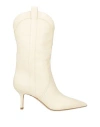 Paris Texas Woman Ankle Boots Cream Size 7 Soft Leather In White