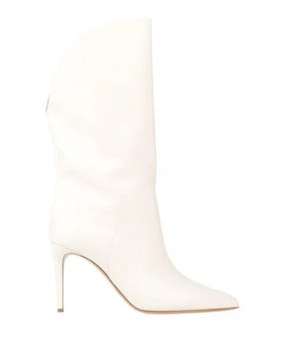 Paris Texas Woman Ankle Boots Cream Size 8 Leather In White