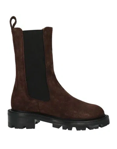 Paris Texas Woman Ankle Boots Dark Brown Size 5 Leather