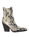 Paris Texas Woman Ankle Boots Grey Size 7 Leather In Grey