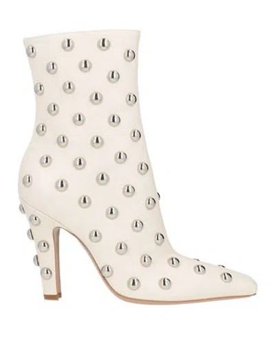 Paris Texas Woman Ankle Boots White Size 6 Calfskin