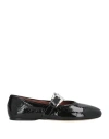 Paris Texas Woman Ballet Flats Black Size 8 Leather In Black