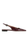 Paris Texas Woman Ballet Flats Burgundy Size 8 Leather