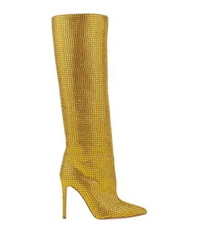 Paris Texas Woman Knee Boots Acid Green Size 8 Soft Leather