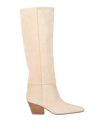 Paris Texas Woman Boot Beige Size 5.5 Calfskin In Neutral