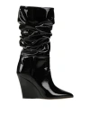 Paris Texas Woman Knee Boots Black Size 9.5 Soft Leather In Black