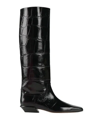 PARIS TEXAS PARIS TEXAS WOMAN BOOT BLACK SIZE 7 LEATHER