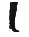 Paris Texas Stiletto 100mm Thigh-length Suede Boots In Black