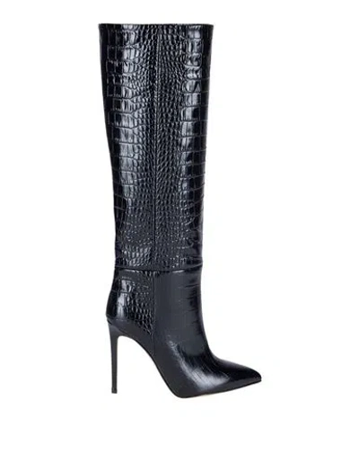 Paris Texas Woman Boot Black Size 7.5 Soft Leather In Black