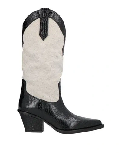 Paris Texas Rosario 65mm Panelled Boots In Black