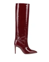 Paris Texas Patent Leather Stiletto Boots In Red