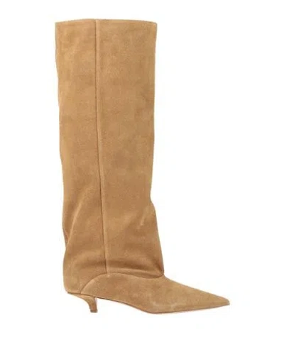 Paris Texas Woman Boot Camel Size 6 Leather In Brown