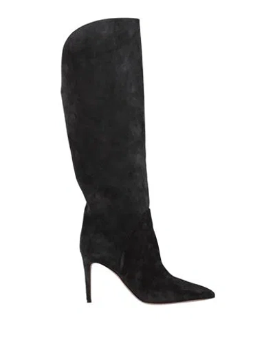 Paris Texas Woman Boot Charcoal Size 10 Calfskin In Gray