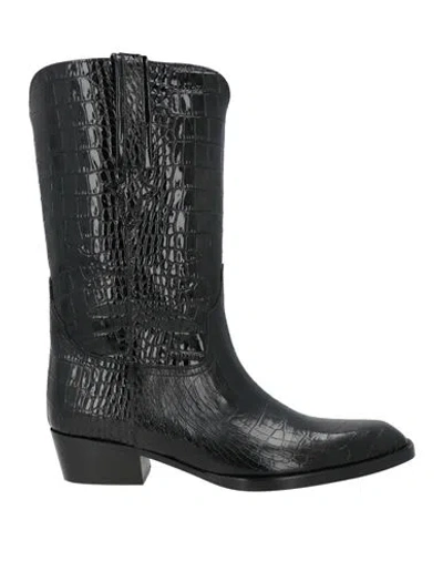 Paris Texas Woman Boot Charcoal Size 9 Leather In Grey