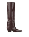 Paris Texas Woman Boot Dark Brown Size 6 Leather