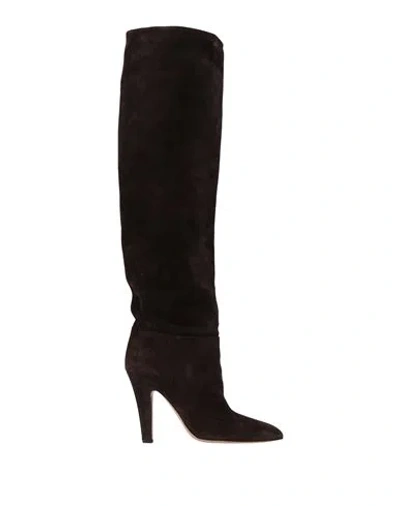 Paris Texas Woman Boot Dark Brown Size 9 Calfskin