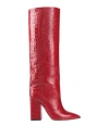 Paris Texas Woman Boot Garnet Size 11 Leather In Red