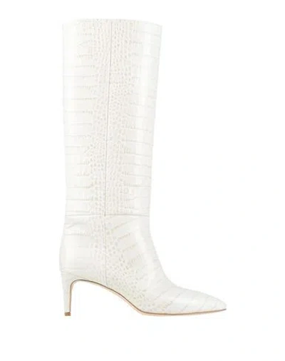Paris Texas Woman Boot Ivory Size 10 Leather In White