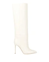 Paris Texas Embossed Lizard 105 Stiletto Boot In White