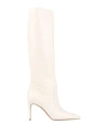 Paris Texas Woman Boot Ivory Size 7 Leather In White
