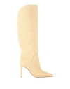Paris Texas Woman Boot Ivory Size 8 Calfskin In Nude