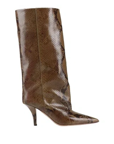 Paris Texas Woman Boot Military Green Size 8 Leather