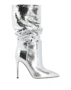 Paris Texas Woman Boot Silver Size 8 Soft Leather In Silver