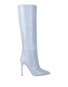 Paris Texas Lizard Skin-effect Knee-high Boots In Blue