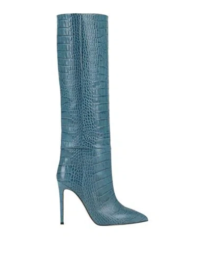 Paris Texas Woman Boot Slate Blue Size 5 Leather