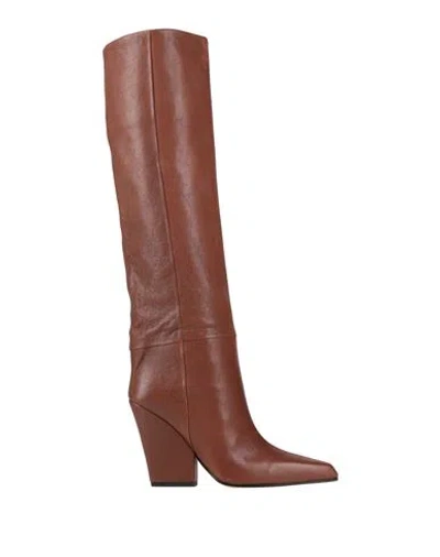 Paris Texas Woman Boot Tan Size 6.5 Leather In Brown