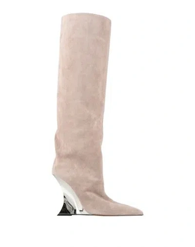 Paris Texas Woman Boot Taupe Size 6 Calfskin In Grey